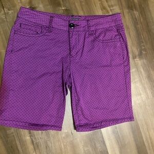 BEBOP Womens Juniors Size 7 Purple Shorts